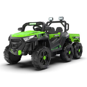 Usine vendant un nouveau modèle de gros <span class=keywords><strong>camion</strong></span> jouet électrique pour enfants télécommande pour enfants grande batterie moteur grand 6 roues voiture à pédales - Product Image 1