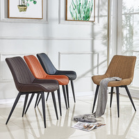 Chaise de salle à manger moderne de luxe en cuir beige gris pour restaurant, hôtel, cuisine à bas prix, café, restaurant en fourrure