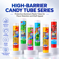 Tubes d'emballage en aluminium et plastique pour bonbons, compressibles, 100 ml, avec bouchon à vis, impression UV, logo personnalisé pour confiture, sauce au chocolat