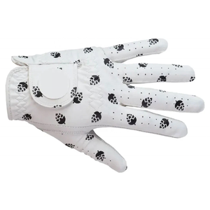 Guantes de Golf de Piel Cabretta de Alta Calidad al por Mayor con Logotipo Personalizado Antideslizante, Logotipo Personalizado de Alta Calidad para Mano Izquierda - Product Image 3