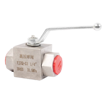 Vanne à boisseau sphérique hydraulique 2 voies en acier au carbone haute pression KHB OEM pour machines agricoles, huile haute température, joint FKM