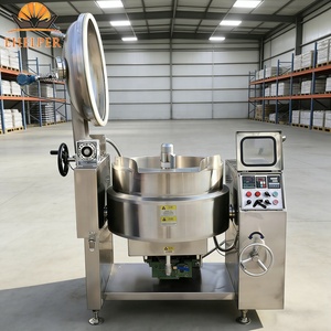 Marmite de <span class=keywords><strong>Cuisson</strong></span> Mélangeuse à Double Enveloppe 100L-600L avec Grattoir, Équipement de <span class=keywords><strong>Cuisson</strong></span> <span class=keywords><strong>Sous</strong></span> <span class=keywords><strong>Vide</strong></span>, Chauffage Électrique/Gaz, Contrôle Numérique de la Température - Product Image 2