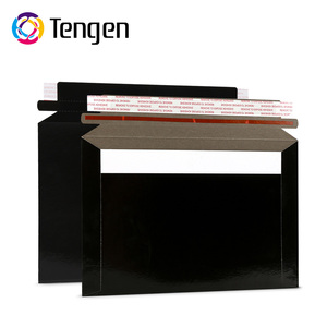 Пользовательские плоские жесткие почтовые вкладки белые 8x6 расширяемые картонные конверты для доставки - Product Image 6