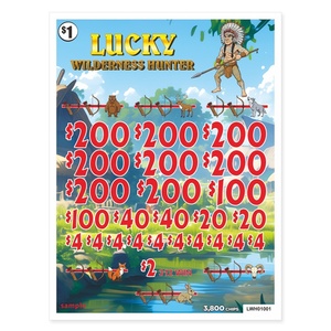 Instant Win Pull Tabs Gambling Tickets Peel Off Tickets 5 <b>Window</b> Savage Tribe Style Custom Winning Rules - Product Image 5