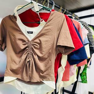 <span class=keywords><strong>เสื้อ</strong></span><span class=keywords><strong>ยืด</strong></span>ครอปผ้าฝ้ายเนื้อนุ่ม <span class=keywords><strong>ยืด</strong></span>หยุ่น ทรงเข้ารูป เซ็กซี่ สไตล์สปอร์ต ไร้ตะเข็บ ขายส่ง <span class=keywords><strong>เสื้อ</strong></span>ผ้าวินเทจ ยับง่าย - Product Image 1