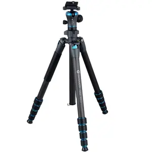 XILETU GIZOMOS GD-25C5 + GHD-30D hafif esnek karbon Fiber Tripod DSLRs ve Iphone