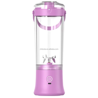 Blender Portabel Baru 530ML, Dapat Diisi Ulang dengan USB, Dapat Digunakan di Mobil, Pembuat Smoothie, Juicer, Mixer Buah