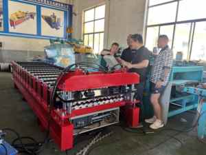 Verzinktes Welldach Stahlblech walzen dach maschine Walzen form blech Farbiger Stahl - Product Image 6