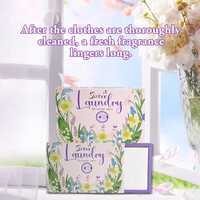 Bandes de vêtements de lavage ménager super concentrées, papier à lessive solide, feuilles de détergent écologiques aux extraits de plantes