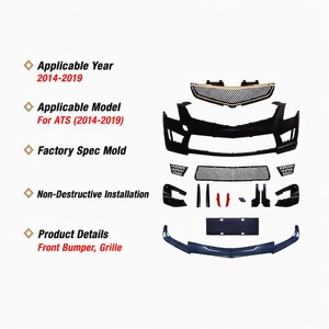 Pare-chocs avant, capot et ailes de style performance ATS-V pour Cadillac ATS 2014-2019, kit de conversion pour amélioration extérieure - Product Image 2