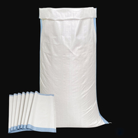 Sacs d'emballage en PP tissé blancs de 25 kg et 50 kg pour farine de blé et de maïs, sacs d'alimentation animale, sacs de riz et d'engrais pour l'agriculture (riz, maïs)