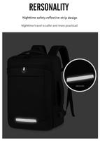 Erkekler İçin Özel Logolu Laptop Sırt Çantaları, Film Yansıtıcı Askılı, Açık Hava, Üniversite, Okul Çantaları, USB Şarjlı