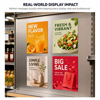 Affiche magnétique POP facilement modifiable pour la promotion en magasin, la publicité, la vitrine, la campagne de marque, nouvelle panneau d'affichage