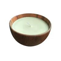 뜨거운 판매 검은 촛불 큰 크리스탈 Beton 테이퍼 밀랍 Shabbat 아름다움 목욕 나무 그릇 촛불