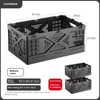 50L en gros pas cher pliable multifonctionnel empilable Portable pour fruits légumes Camping en plein air boîte de rangement avec couvercle
