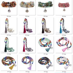 Commercio all'ingrosso collana di perle di Mala 108 personalizzato involucro di pietre preziose <span class=keywords><strong>preghiera</strong></span> con perline di cristallo di <span class=keywords><strong>guarigione</strong></span> braccialetto di Yoga accessori di meditazione <span class=keywords><strong>per</strong></span> gli uomini - Product Image 4