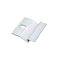 Collier de serrage intermédiaire et collier de serrage d'extrémité galvanisés à chaud en zinc-aluminium-magnésium pour support de panneau solaire, résistance au vent 56M/S, résistance à la neige 2.4kN/M