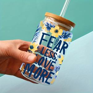 Autocollant de transfert imperméable et résistant aux UV pour gobelets en PET lavables et durables, étiquette en vinyle pour gobelets en verre de 16 oz pour impression par transfert - Product Image 4