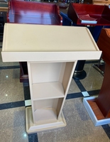 Table de conférence en métal moderne personnalisée bureau d'accueil bureau d'accueil pour podium d'enregistrement de propriété pour l'hôpital scolaire de conférence