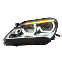 Pièce auto pour BMW Série 6 F06, phare avant style Angel Eyes, jaune et blanc, double couleur, 2011-2013, vente flash, phare avant