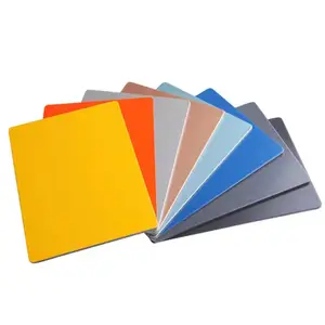 brush aluminium composite plastic sheet ABS ACP sheet for decoration panel and signs