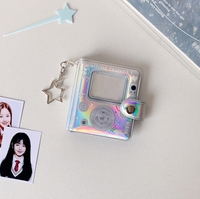 Laser-Farbfotoalbum für Prominenten-Fan-ID-Fotos, 2-Zoll Mini-Fotorahmen, Schlüsselanhänger