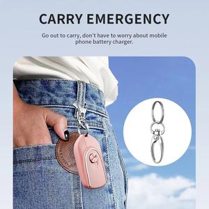 Mini Power Emergency Pod avec porte-clés Power Bank pour iPhone <span class=keywords><strong>Samsung</strong></span> et tous les téléphones intelligents avec port TYPE C et port pour apple - Product Image 5