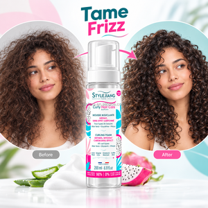 Mousse Coiffante Dragon Fruit Curl 200ml à l'Aloe Vera et Glycérine – Fixation Légère et Souple, Hydratation, Anti-Frisottis, Boucles Douces et Volumineuses – Vente en Gros - Product Image 1