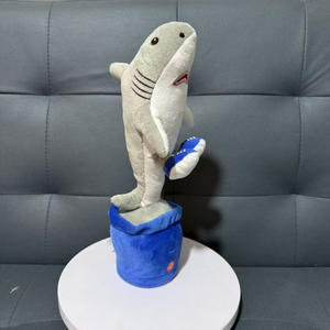 Peluche DHF Italian Brainrot Tung Tung Sahur Tralalero Tralala, jouet en peluche doux et câlin, jouet en peluche de dessin animé, apprendre à parler, danser, chanter - Product Image 4