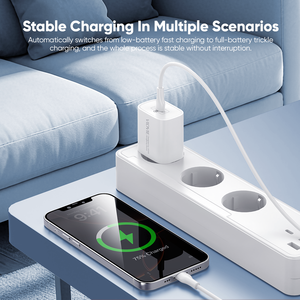 <span class=keywords><strong>VIDVIE</strong></span> <span class=keywords><strong>Cargador</strong></span> de Puerto <span class=keywords><strong>tipo</strong></span> <span class=keywords><strong>C</strong></span> único Pequeño 20W Max EU <span class=keywords><strong>Cargador</strong></span> USB de carga rápida Adaptador de pared Compatible con múltiples dispositivos - Product Image 5
