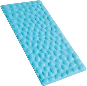 800117 tapis de baignoire antidérapant tapis de salle de bain en caoutchouc souple avec ventouses fortes