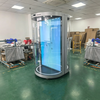 AWSTOUCH Kiosco Holográfico Digital con IA de 75 Pulgadas, Soporte Vertical para Piso, Guía Virtual OEM, Pantalla de Holograma Interactiva, Soporte SDK