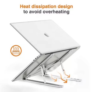 Soporte para portátil, soporte ajustable para portátil, soporte para tableta, soporte de escritorio plegable para Macbook Lenovo, accesorios portátiles para computadora - Product Image 3