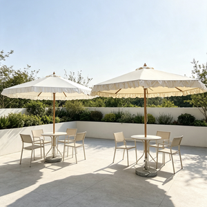 <span class=keywords><strong>Parasol</strong></span> d'extérieur moderne pliable sur mesure avec grand poteau central pour hôtel, plage et jardin - Product Image 1
