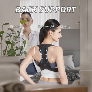 Correcteur de posture ajustable et respirant en polyester-coton <span class=keywords><strong>pour</strong></span> <span class=keywords><strong>le</strong></span> <span class=keywords><strong>dos</strong></span> entier, soutien lombaire et dorsal supérieur, soulagement de la douleur - Product Image 2