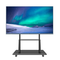 Tableau blanc interactif numérique 65/75/86 pouces, écran tactile pour salle de classe, écran LCD 4K, tableau intelligent Android 14 OPS, écran tactile