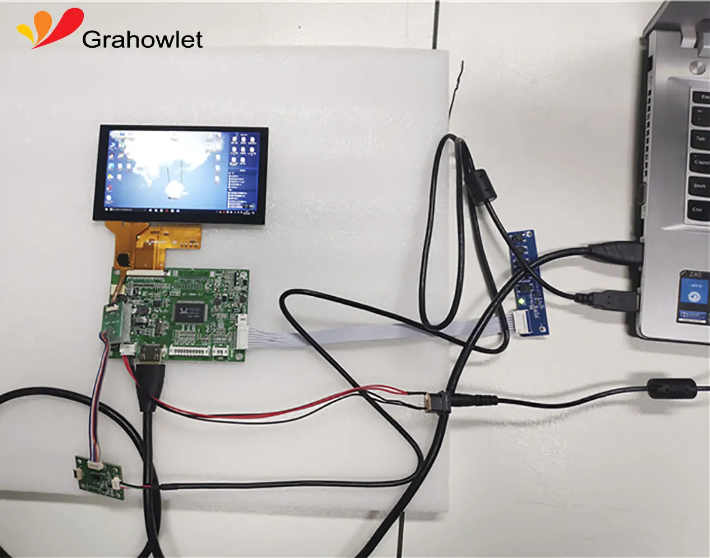 หน้าจอ Tft Lcd Pcap Touch Capacitive 4 4.3 5 5.6 5.7 6 7 8 8.4 9 10.1นิ้ว Raspberry Pi Touch หน้าจอ5นิ้ว