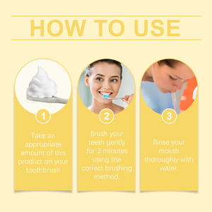 Mousse nettoyante pour les dents à base de plantes, marque propre, mousse blanchissante sans fluor pour dentifrice, pour usage domestique - Product Image 6