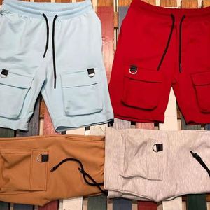 Logo personnalisé Short de gym pour homme avec poches au genou cordon de serrage à la taille tissu usé écologique brodé Technics Deporte Hombre - Product Image 5