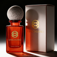 Botella de Perfume de Lujo con Atomizador de 100 ml, Tapa y Caja de Embalaje Cilíndrica Negra Disponibles, Se Ofrecen Muestras Gratis