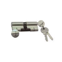 Cilindro de Cerradura de Embutir de Latón Macizo de Alta Calidad, Estándar Europeo, Entrada sin Llave, Anti-perforación, Anti-ganzúa, Anti-rotura, Acero Inoxidable