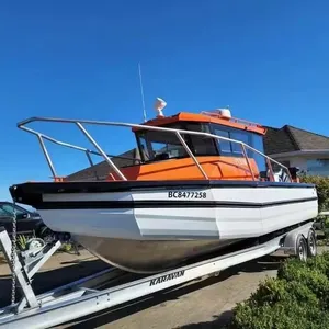 Gospel 25ft Yacht Luxury Outboard Motor V Hull Cabin Cruiser Aluminium Fishing Boats For Sale