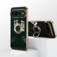Coque antichoc avec anneau magnétique électroplaqué pour Google Pixel Fold 11 10 9 Pro XL 10Pro 9A 8 Pro 8A 7A 7 6A