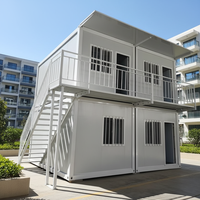 Maison préfabriquée en conteneur maritime certifiée CE, 20 et 40 pieds, démontable, pour usage résidentiel, secours et évacuation en cas de catastrophe, entièrement en acier