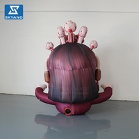 Modèle de personnage de dessin animé gonflable personnalisé en costume ancien pour la publicité commerciale extérieure et la décoration scénique d'événements