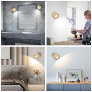 Lampe murale rechargeable à commande tactile magnétique, 3 températures de couleur, intensité réglable, rotation à 360 degrés, applique murale sans fil pour chambre à coucher - Product Image 4