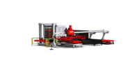 Machine de découpe laser de type portique Système de déchargement de chargement automatique Une unité principale Deux sous-unités PLC minimise la tôle