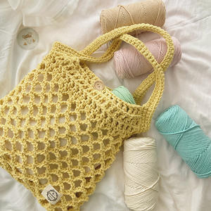 3mm 200g/160m 33 Couleurs 70% Coton 30% Polyester Fil Mélangé DIY Creux Coton Corde Fancy Yarn - Product Image 3