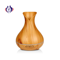 Konka — diffuseur d'huile essentielle en grain de bois, pour aromathérapie, brume légère aux 7 couleurs changeantes, 400ml