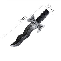 Accessoires en plastique pour Halloween : faux couteau, hache, poignard, scie – Nouveauté très demandée, réutilisable, durable, pour usage extérieur